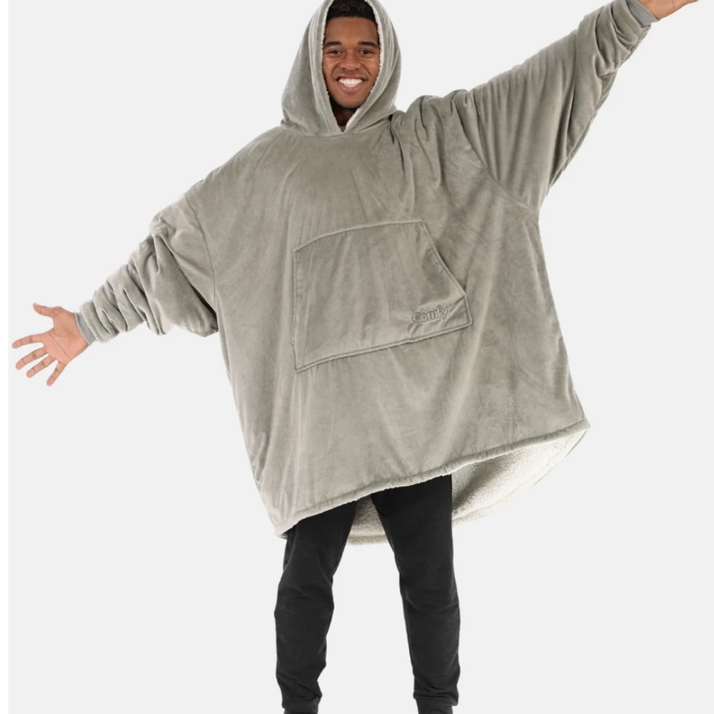 Comfy Oversized Gray Hoodie Blanket